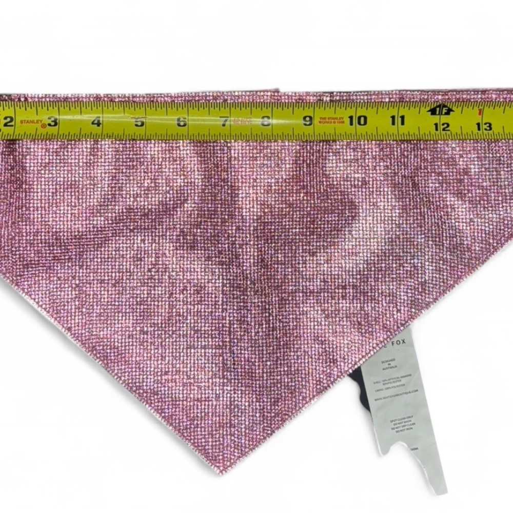 White Fox Pink Sparkle Strapless Top XS/S NWT - Picture 5 of 8